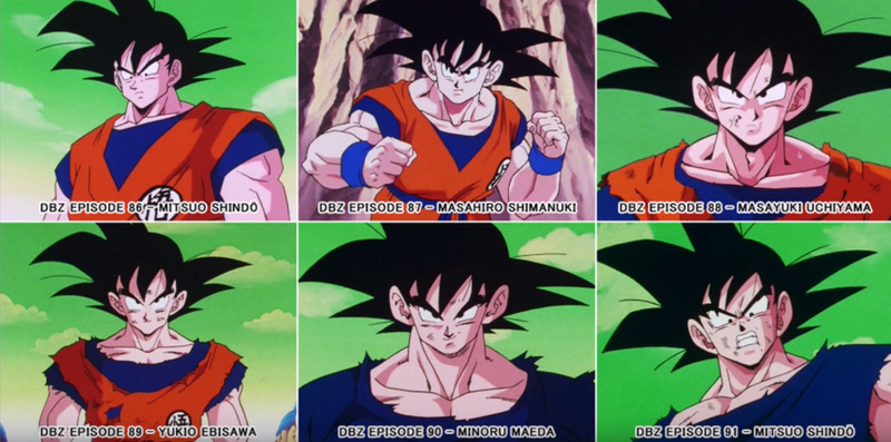 Illustration for article titled How Dragon Ball Z Characters Change From Episode To Episode